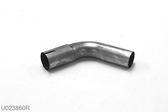 U023860R, 60 graden bocht, 38,1mm (1,5 inch), RVS, Simons, Buitendiameter 38,1mm (1,5 inch), aan een kant opgetrompt naar 38,1mm (1,5 inch) binnendiameter