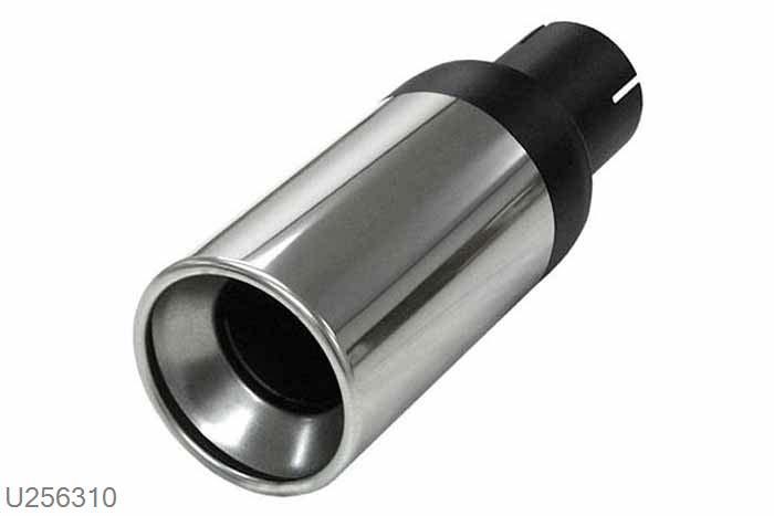 U256310, eindstyling Rondo XL 100mm, 63,5mm (2,5 inch), RVS, Simons, 63,5mm (2,5 inch) binnendiameter, klem verbinding (wordt geleverd zonder klem)