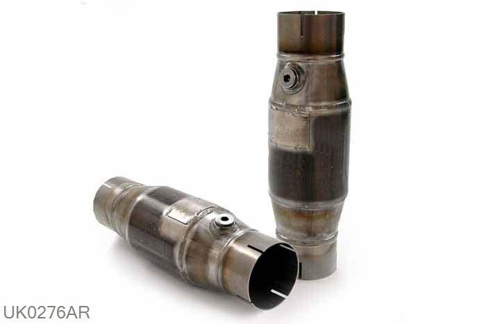 UK0276AR, SBF/FIA approved, 100 cell metallic  outer diameter100mm, 76mm (3 inch), RVS, Simons, 76mm (3 inch) binnendiameter, klem verbinding (wordt geleverd zonder klem)