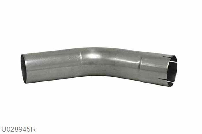 , U028945R, 45 graden bocht, 90mm (3,5 inch), RVS, Simons, Buitendiameter 90mm (3,5 inch), aan een kant opgetrompt naar 90mm (3,5 inch) binnendiameter