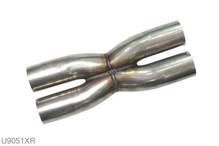 U9051XR, X-buis, 50,8mm (2 inch), RVS, Simons, 50,8mm (2 inch) binnendiameter, klem verbinding (wordt geleverd zonder klem)