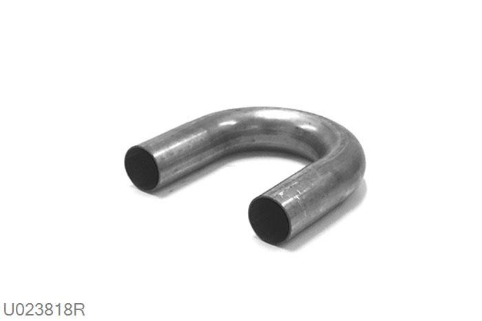 U023818R, 180 graden bocht, 38,1mm (1,5 inch), RVS, Simons, Buitendiameter 38,1mm (1,5 inch), aan een kant opgetrompt naar 38,1mm (1,5 inch) binnendiameter