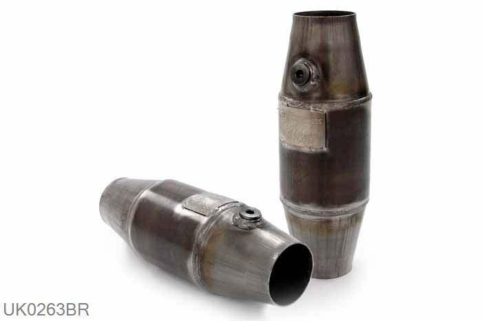 UK0263BR, SBF/FIA approved, 100 cell metallic  outer diameter100mm, 63,5mm (2,5 inch), RVS, Simons, 63,5mm (2,5 inch) binnendiameter, klem verbinding (wordt geleverd zonder klem)