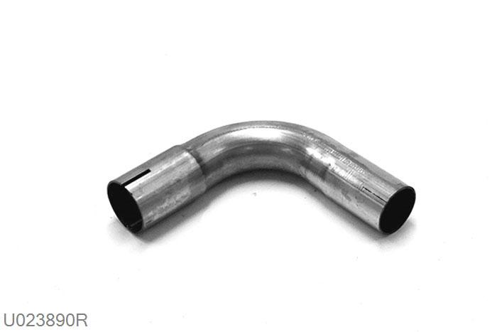 U023890R, 90 graden bocht, 38,1mm (1,5 inch), RVS, Simons, Buitendiameter 38,1mm (1,5 inch), aan een kant opgetrompt naar 38,1mm (1,5 inch) binnendiameter