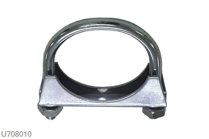 U708010, U-klem 80 Staal, 76mm (3 inch), staal, Simons, Universeel, 76mm (3 inch) binnendiameter, klem verbinding (wordt geleverd zonder klem)