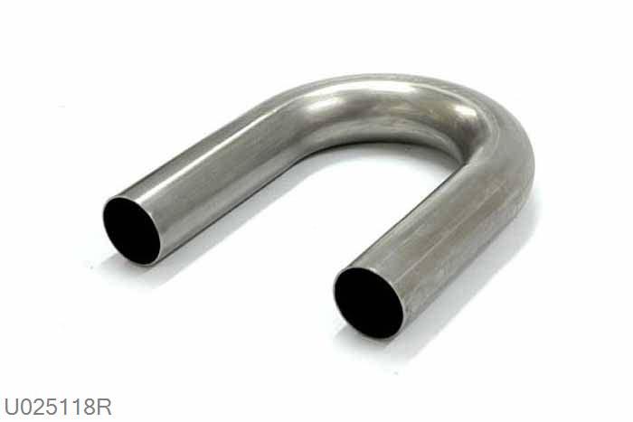 U025118R, 180 graden bocht, 50,8mm (2 inch), RVS, Simons, Buitendiameter 50,8mm (2 inch), aan een kant opgetrompt naar 50,8mm (2 inch) binnendiameter