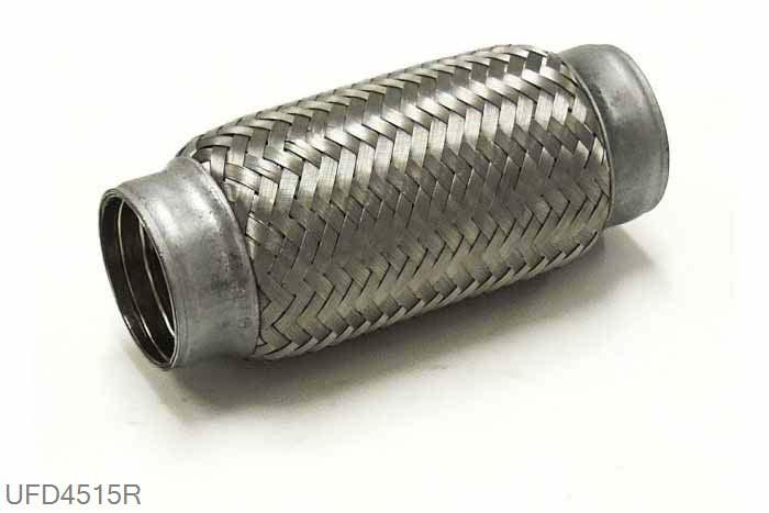 UFD4515R, Universeel flexbuis 45mm x 150mm, 44,5mm (1,75 inch), RVS, Simons, Universeel, Buitendiameter 44,5mm (1,75 inch), aan een kant opgetrompt naar 44,5mm (1,75 inch) binnendiameter