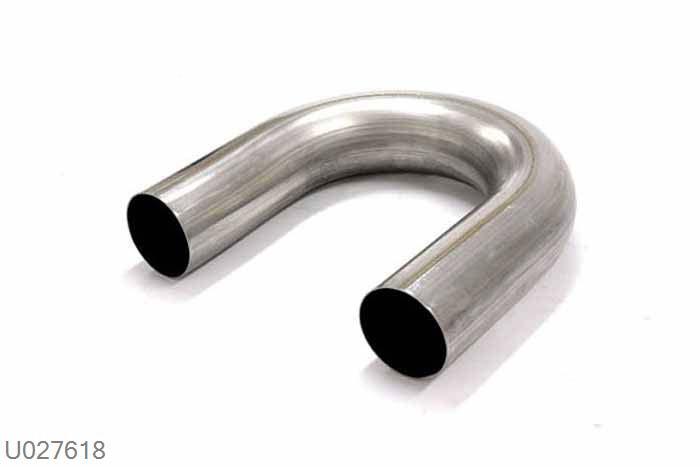 U027618, 180 graden bocht, 76mm (3 inch), Staal, Simons, Universeel, Buitendiameter 76mm (3 inch), aan een kant opgetrompt naar 76mm (3 inch) binnendiameter