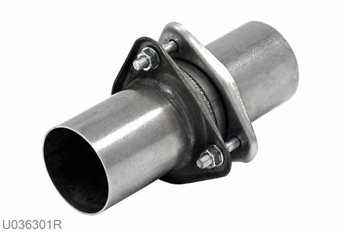 U036301R, 3-gaats flens met buis en pakking, 63,5mm (2,5 inch), RVS, Simons, 63,5mm (2,5 inch) binnendiameter, klem verbinding (wordt geleverd zonder klem)