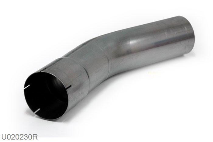 U020230R, 30 graden bocht, 101,6mm (4 inch), RVS, Simons, Buitendiameter 101,6mm (4 inch), aan een kant opgetrompt naar 101,6mm (4 inch) binnendiameter