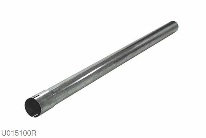 U015100R, buis, Lengte 1000mm, 50,8mm (2 inch), RVS, Simons, Buitendiameter 50,8mm (2 inch), aan een kant opgetrompt naar 50,8mm (2 inch) binnendiameter