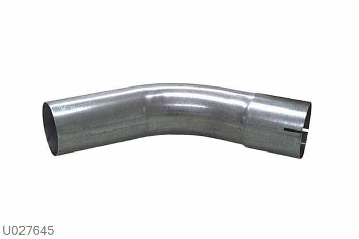 U027645, 45 graden bocht, 76mm (3 inch), Staal, Simons, Universeel, Buitendiameter 76mm (3 inch), aan een kant opgetrompt naar 76mm (3 inch) binnendiameter