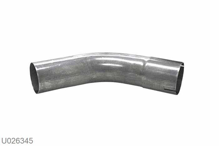 U026345, 45 graden bocht, 63,5mm (2,5 inch), Staal, Universeel, Simons, Buitendiameter 63,5mm (2,5 inch), aan een kant opgetrompt naar 63,5mm (2,5 inch) binnendiameter