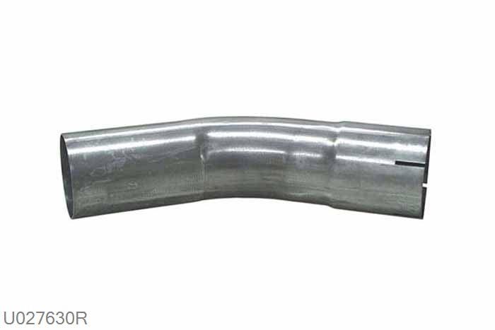 U027630R, 30 graden bocht, 76mm (3 inch), RVS, Simons, Buitendiameter 76mm (3 inch), aan een kant opgetrompt naar 76mm (3 inch) binnendiameter