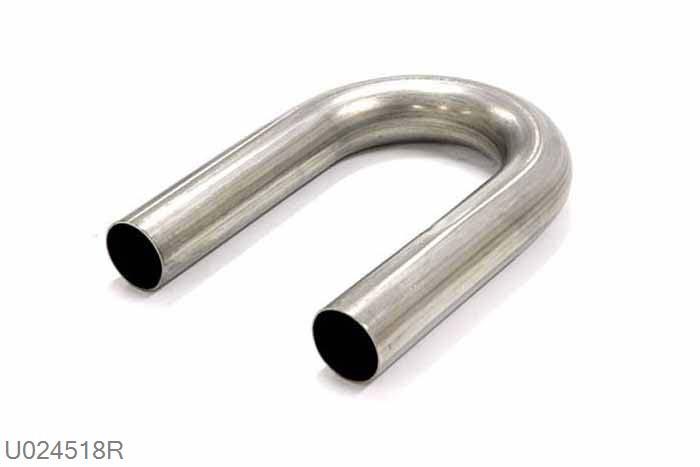U024518R, 180 graden bocht, 44,5mm (1,75 inch), RVS, Simons, Buitendiameter 44,5mm (1,75 inch), aan een kant opgetrompt naar 44,5mm (1,75 inch) binnendiameter