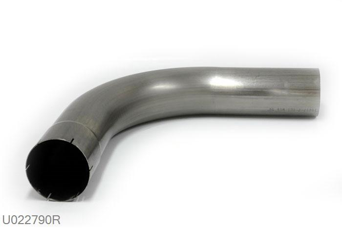 U022790R, 90 graden bocht, 127mm (5 inch), RVS, Simons, Buitendiameter 127mm (5 inch), aan een kant opgetrompt naar 127mm (5 inch) binnendiameter