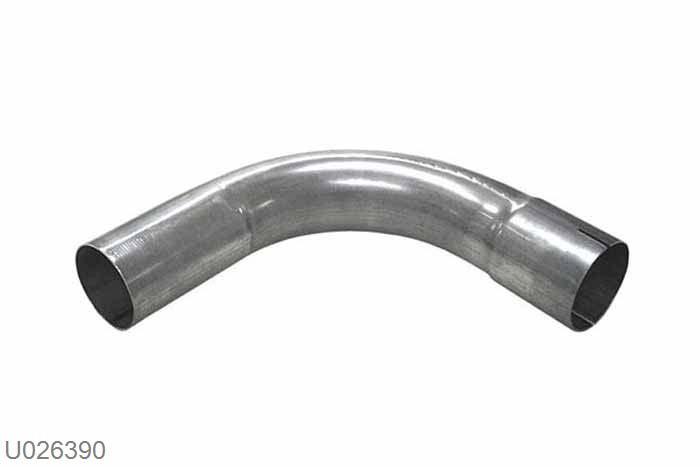 U026390, 90 graden bocht, 63,5mm (2,5 inch), Staal, Universeel, Simons, Buitendiameter 63,5mm (2,5 inch), aan een kant opgetrompt naar 63,5mm (2,5 inch) binnendiameter