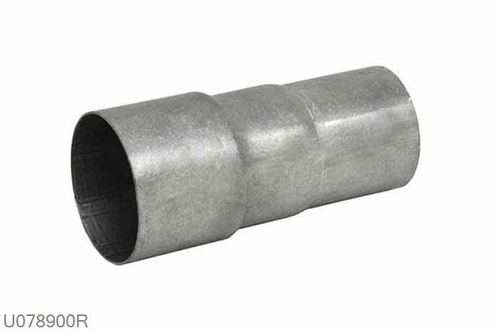 , U078900R, verloopbus drietraps 89-80-76mm, 90mm (3,5 inch), RVS, Simons, 90mm (3,5 inch) binnendiameter, klem verbinding (wordt geleverd zonder klem)