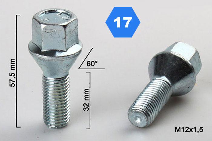 50mm Extended Wheels Stud 12x1.5 to 12x1.5 Bolt Adapter Suitable for