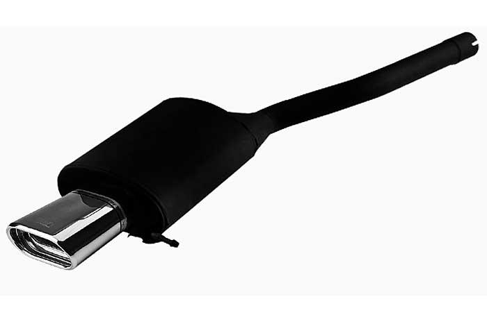 Ulter Sport, Einddemper, Staal, Enkel plat ovaal 145x75mm, Skoda, OCTAVIA II, 1.6 75kW, 1.9TDi 75kW, 2.0TDi 103kW, 04-   HATCHBACK. COMBI, Past op originele middendemper/katalysator