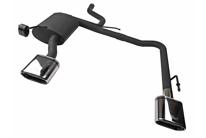 Ulter Sport, Einddemper L+R, Staal, Enkel plat ovaal 145x75mm, Ford, MONDEO, 1.8i 16V 81/92kW, 2.0i 16V 107kW, 10/00-06  SEDAN. HATCHBACK, Past op originele middendemper/katalysator
