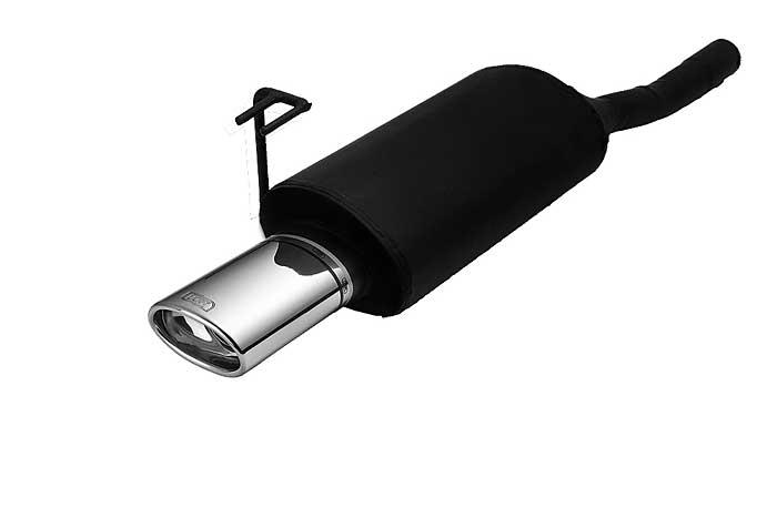 Ulter Sport, Einddemper, Staal, Enkel Ovaal 120x80mm, Fiat, BRAVA, 1.4 12V 55/59kW, 1.6 16V 66/76kW, 97-01, Past op originele middendemper/katalysator
