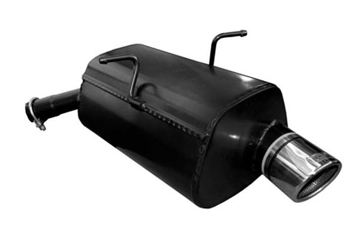 Ulter Sport, Einddemper, Staal, -Enkel Rond 90mm, Mini, ONE. COOPER, 1.4 70kW, 1.6 66/85/88kW, 00-, Past op originele middendemper/katalysator