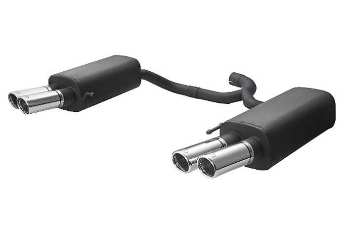 Ulter Sport, Einddemper L+R, Staal, Dubbel Rond 70mm, Skoda, SUPERB II, 1.4 TSI 92kW, 1.8 TSI 118kW, 1.9 TDI 77kW, 2.0 TDI 103/125kW, Past op originele middendemper/katalysator