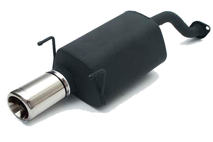 Ulter Sport, Einddemper, Staal, Enkel Rond 100mm, Honda, CIVIC V, 1.3 16V 55kW, 1.5i 16V 66kW, 1.6i 16V 92kW, 92-96  HATCHBACK, Past op originele middendemper/katalysator