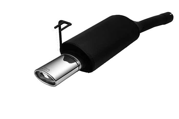 Ulter Sport, Einddemper, Staal, Enkel Ovaal 120x80mm, Fiat, BRAVO, 1.4 12V 55/59kW, 1.6 16V 66/76kW, 97-01, Past op originele middendemper/katalysator