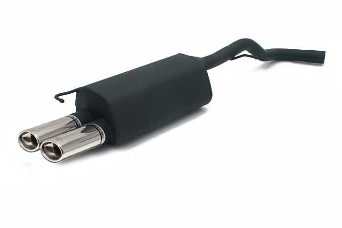 Ulter Sport, Einddemper, Staal, Dubbel Ovaal 95x65mm, Audi, AUDI A3, 1.9 TDi 66/74/81/96kW, 1.6 74/75kW, 1.8 92kW, 09/96-05/03, Past op originele middendemper/katalysator
