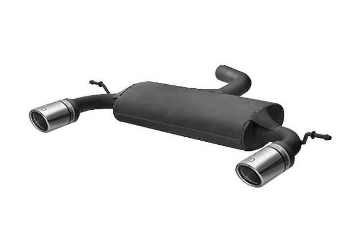 Ulter Sport, Einddemper L+R, Staal, Enkel Rond 90mm, Audi, AUDI A3  SPORTBACK, 1.6 75/85kW, 2.0 FSI 110kW, 1.6TDi 66/77kW, 1.9TDi 77kW, 2.0TDi 100/103/125kW, 2004-, Past op originele middendemper/katalysator