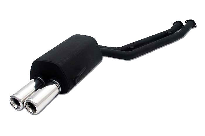 Ulter Sport, Einddemper, Staal, Dubbel Rond 80mm, BMW, E36 325 24V, 2.5 24V 141kW, 12/90-12/95, SEDAN.TOURING.CABRIO.COUPE, Past op originele middendemper/katalysator