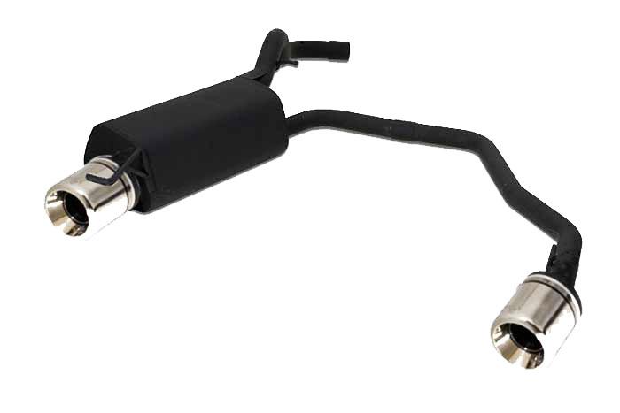 Ulter Sport, Einddemper L+R, Staal, Enkel Rond 100mm **, VW, GOLF IV, 1.9 TDi 66/74/81/85/96/110kW, 1.4 55kW,  1.6 74/75/77kW, 1.8 20V 92kW,, 2.0 85kW, 10/97-06/04, Past op originele middendemper/katalysator