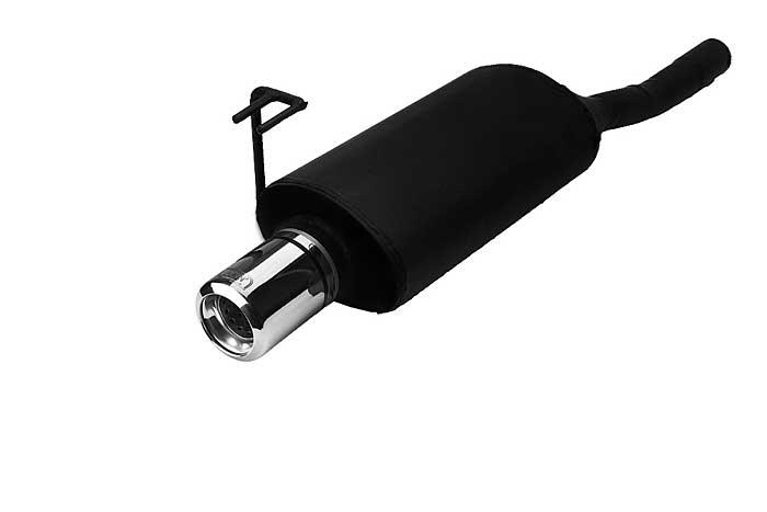 Ulter Sport, Einddemper, Staal, Enkel Rond 80mm, Fiat, BRAVA, 1.4 12V 55/59kW, 1.6 16V 66/76kW, 97-01, Past op originele middendemper/katalysator