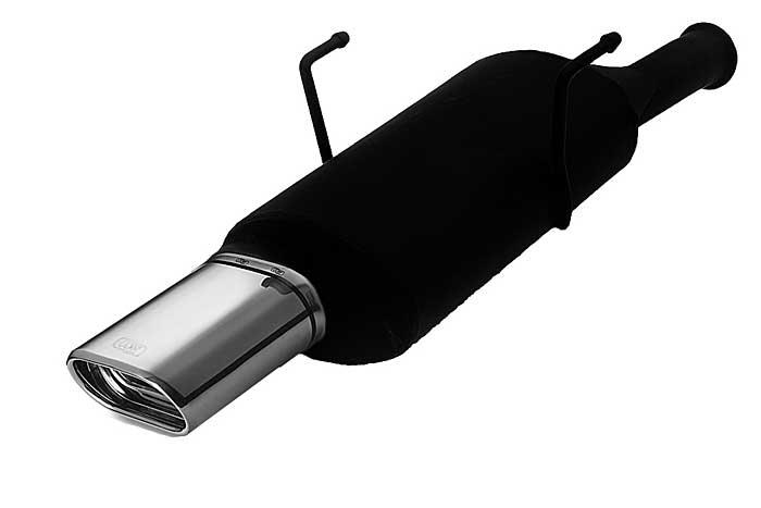 Ulter Sport, Einddemper, Staal, Enkel plat ovaal 145x75mm, Citroen, SAXO, 1.0 37kW, 1.1 44kW, 1.4 55kW, 1.5D 40kW, 96-02/00, Past op originele middendemper/katalysator
