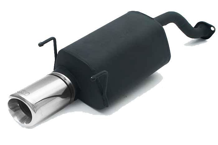 Ulter Sport, Einddemper, Staal, Enkel Rond 80mm, Honda, CIVIC V, 1.3 16V 55kW, 1.5i 16V 66kW, 1.6i 16V 92kW, 92-96  HATCHBACK, Past op originele middendemper/katalysator