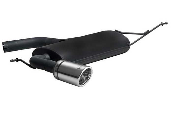 Ulter Sport, Einddemper, Staal, Enkel Rond 90mm, Seat, ALTEA, 1.4 64kW, 1.6 75kW, 2.0 FSI 110kW, 1.9 TDI  77kW, 2.0 TDI 100/103kW, 2004-, Past op originele middendemper/katalysator