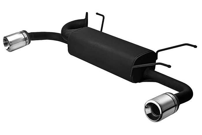 Ulter Sport, Einddemper L+R, Staal, Enkel Rond 100mm, Mazda, MX5 typ NB, 1.6 81kW, 1.8 103kW, 98-, Past op originele middendemper/katalysator