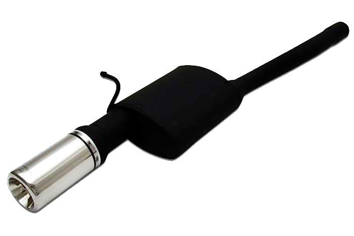 Ulter Sport, Einddemper, Staal, Enkel Rond 80mm, Ford, FOCUS I, 1.4i 55kW, 1.6i 74kW, 1.8i 85kW, 2.0i 96kW, 98-2005  COMBI, Past op originele middendemper/katalysator