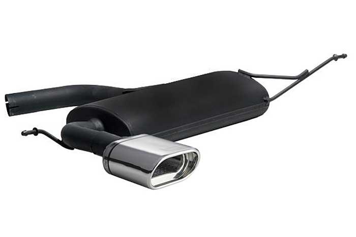 Ulter Sport, Einddemper, Staal, Enkel plat ovaal 145x75mm, Seat, LEON FR, 2.0 TFSI 147kW, 05-, Past op originele middendemper/katalysator