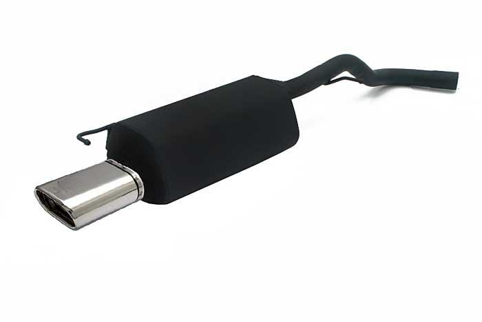 Ulter Sport, Einddemper, Staal, Enkel plat ovaal 145x75mm, Audi, AUDI A3, 1.6 74/75kW, 1.8 92kW, 1.8T 110/132kW, 09/96-05/03, Past op originele middendemper/katalysator