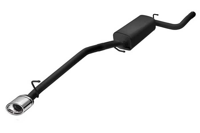 Ulter Sport, Einddemper, Staal, Enkel Ovaal 120x80mm, Ford, FOCUS II, 1.4 16V 59kW, 1.6 16V 74/85kW, 1.8 16V 92kW, 2.0 16V 107kW, 1.8 TDCi 85 kW, 2005-, SEDAN, Past op originele middendemper/katalysator