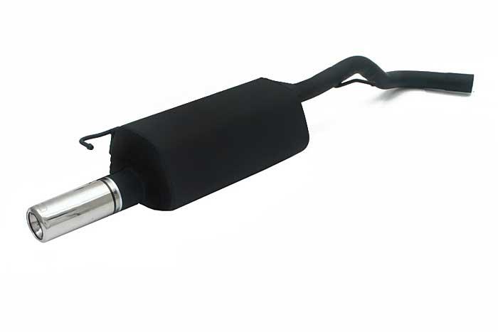 Ulter Sport, Einddemper, Staal, Enkel Rond 100mm, Audi, AUDI A3, 1.6 74/75kW, 1.8 92kW, 1.8T 110/132kW, 09/96-05/03, Past op originele middendemper/katalysator