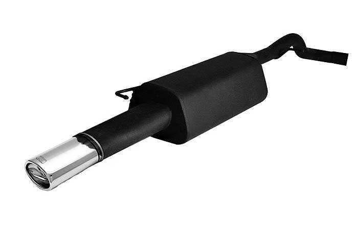 Ulter Sport, Einddemper, Staal, Enkel Ovaal 120x80mm, Skoda, OCTAVIA, 1.8T 110kW, 1.9 Tdi 66/74/81/96kW, 1.9 Sdi 50kW, 10/96-05, HATCHBACK. COMBI, Past op originele middendemper/katalysator
