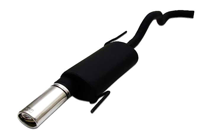 Ulter Sport, Einddemper, Staal, Enkel Ovaal 95x65mm, Seat, IBIZA, 1.0 37kW, 1.4 44kW, 06/96-99  TRANSVERSE HOOKS, Past op originele middendemper/katalysator