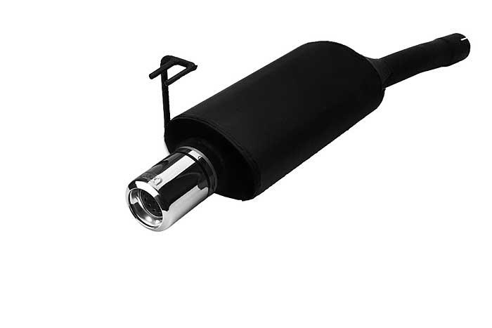 Ulter Sport, Einddemper, Staal, Enkel Rond 80mm, Fiat, BRAVO, 1.4 12V 55/59kW, 1.6 16V 66/76kW, 97-01, Past op originele middendemper/katalysator