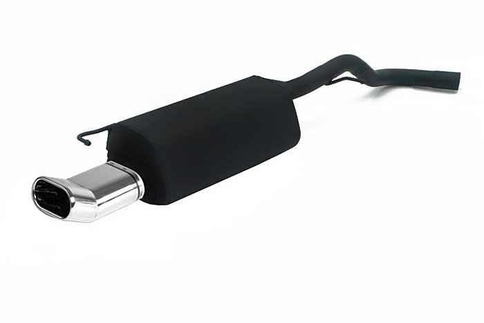 Ulter Sport, Einddemper, Staal, Enkel plat ovaal 145x75mmDTM, Audi, AUDI A3, 1.6 74/75kW, 1.8 92kW, 1.8T 110/132kW, 09/96-05/03, Past op originele middendemper/katalysator