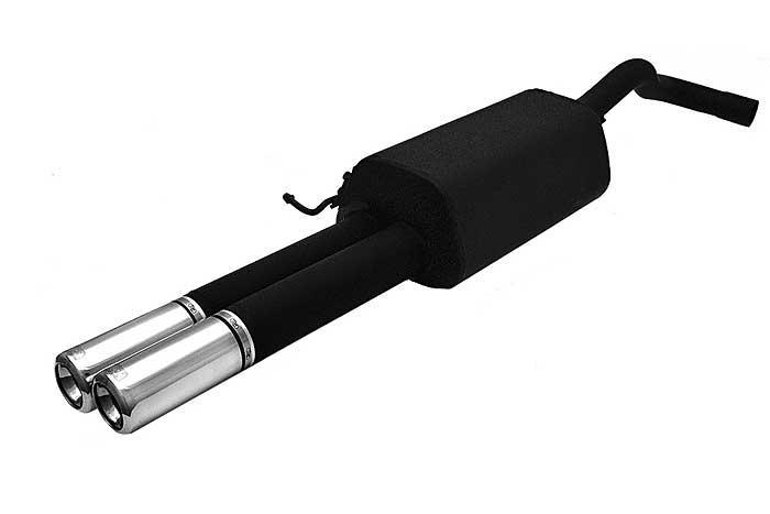 Ulter Sport, Einddemper, Staal, Dubbel Rond 80mm, Skoda, OCTAVIA, 1.4 44/55kW, 1.6 55/74kW, 1.8 92kW, 2.0 85kW,, 10/96-05, HATCHBACK. COMBI, Past op originele middendemper/katalysator