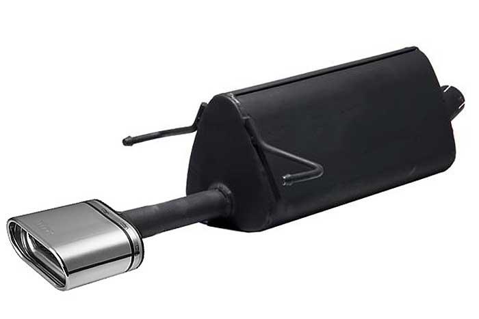 Ulter Sport, Einddemper, Staal, Enkel plat ovaal 145x75mm, Opel, ASTRA-H, 1.3CDTi 66kW, 1.7CDTi 59/74kW, 1.9CDTi 88/110kW, 2003-  COMBI, Past op originele middendemper/katalysator